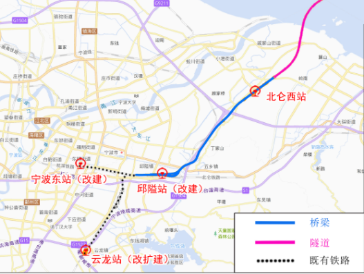 甬舟铁路选址开始公示啦宁波境内将新建北仑西站