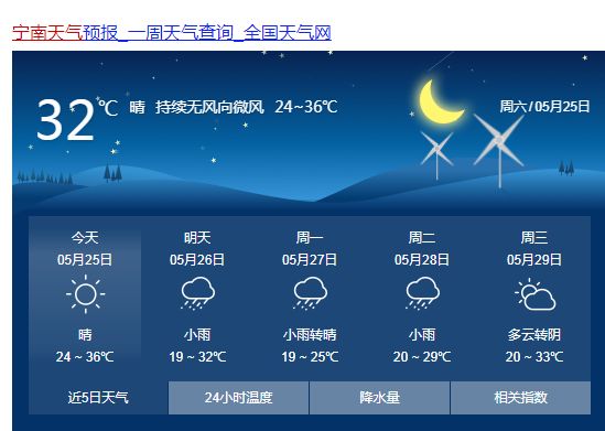 时时天气预报24小时