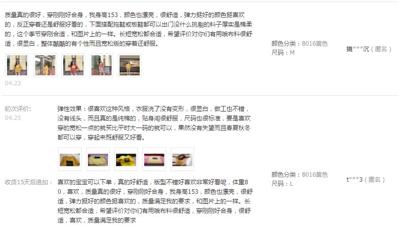优质买家秀评判标准与优劣势