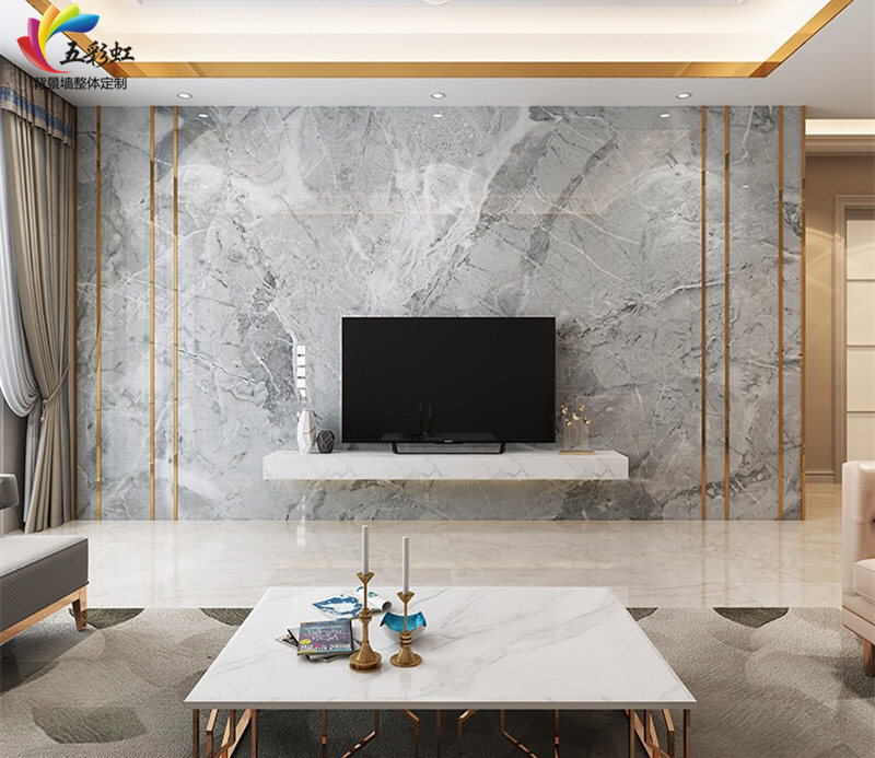 自然简约构设的现代风格,2019最新款客厅电视墙!
