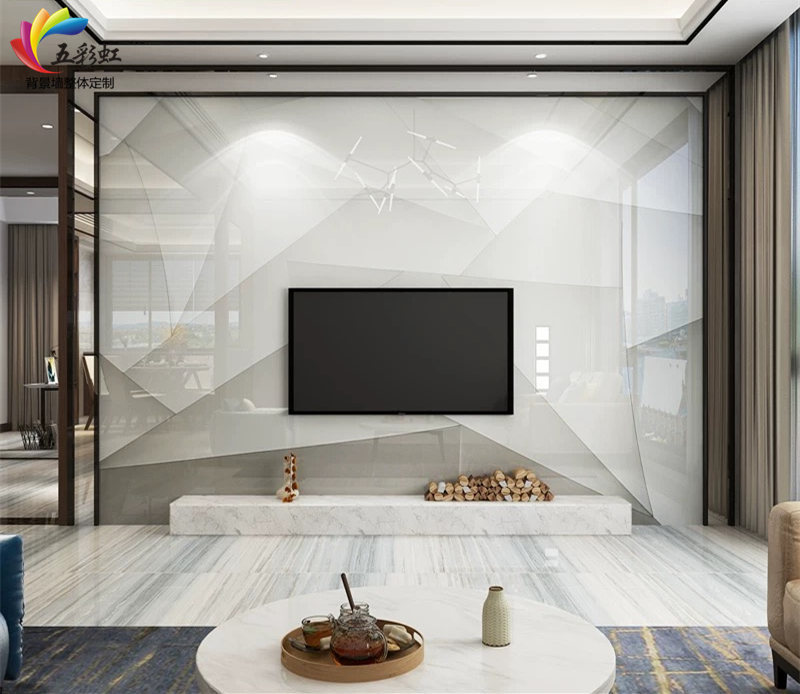 自然简约构设的现代风格,2019最新款客厅电视墙!