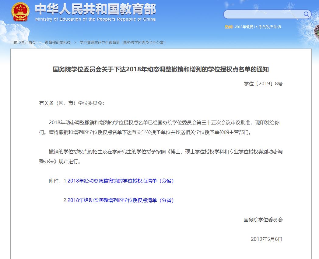 489个学位点被撤销,这个专业又上榜了! 皇家娱乐在线app