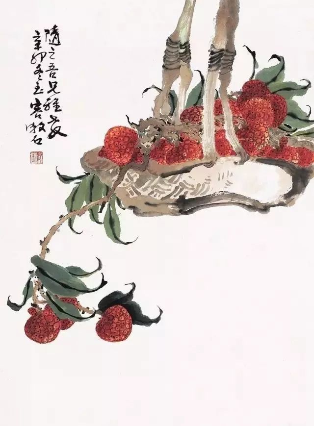 擅画花鸟,人物,山水,尤善画荔枝.