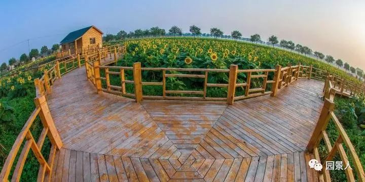 park 农业主题公园的景观也采用同样的景观设计手法,将传统归于现代