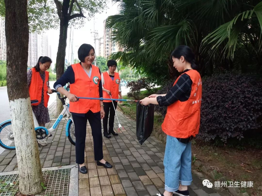 主官抓创卫(二十一|黄丽红参加挂点社区和责任路段创卫志愿活动