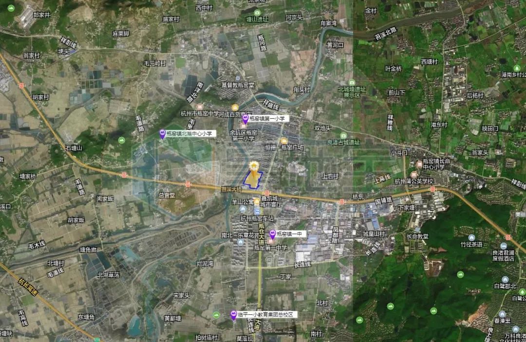 余杭经济技术开发区城市中心区荷禹路与新洲路交汇西北处地块