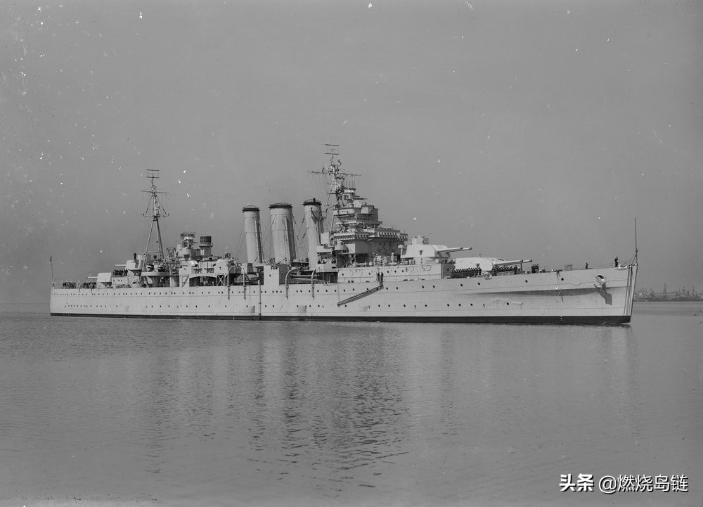二战澳大利亚海军伦敦级重巡洋舰什罗普郡号