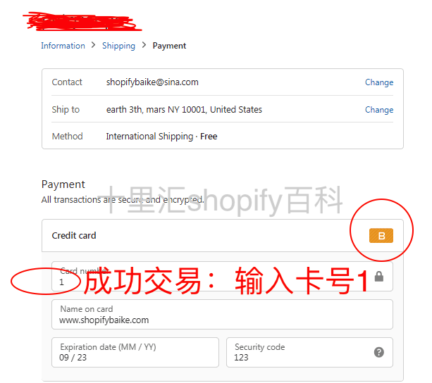 手把手教你玩转shopify信用卡虚假网关模拟交易创建测试订单