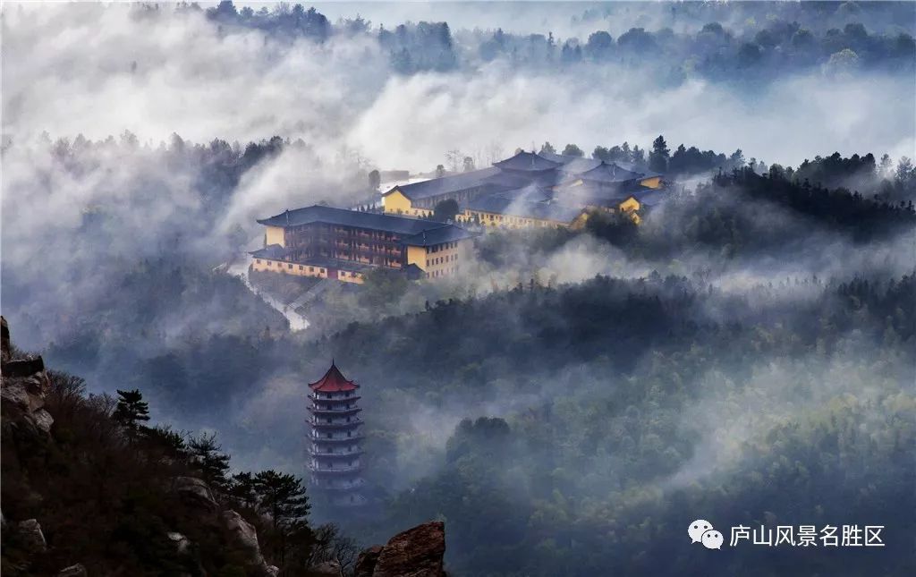 庐山文化史迹旧影净土宗祖庭东林寺