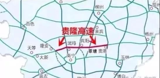 锣圩收费站设置在贵隆高速与s313省道交汇处,里建武华大道往锣圩方向