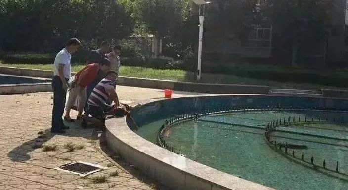 人口水池的水口至少有_景观水池溢水口图片