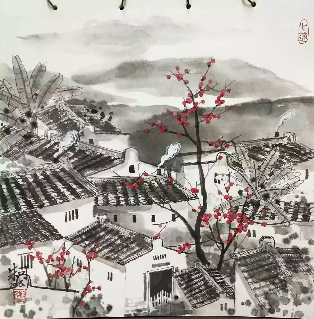 一组美丽乡村风景画,记忆中的乡镇,真养眼!