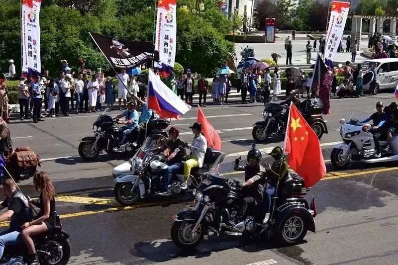 中俄机车文化交流会‖追风骑士，燃爆黑河