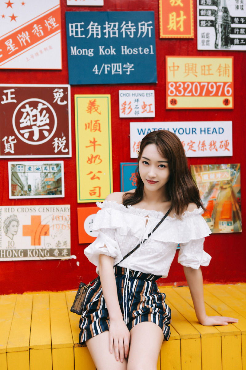 宣璐清新甜美夏日街拍图片