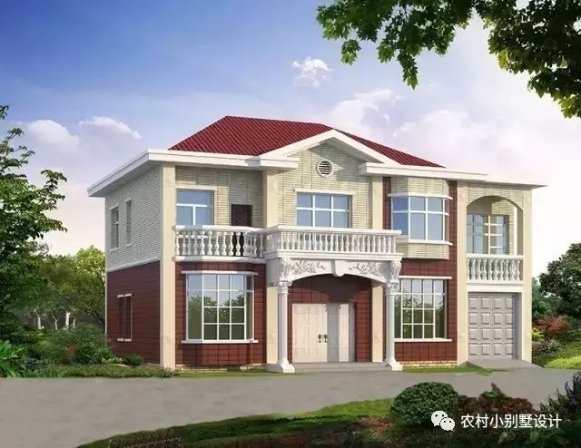 农村二层自建房设计,带旋转楼梯设计,第二栋还有地下室,外墙配色好特别