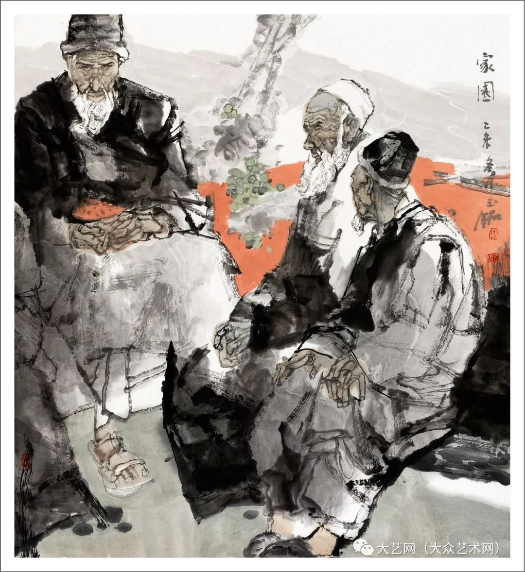 水墨塑造与精神 —— 中国实力派现实主义军旅画家陈钰铭风情人物
