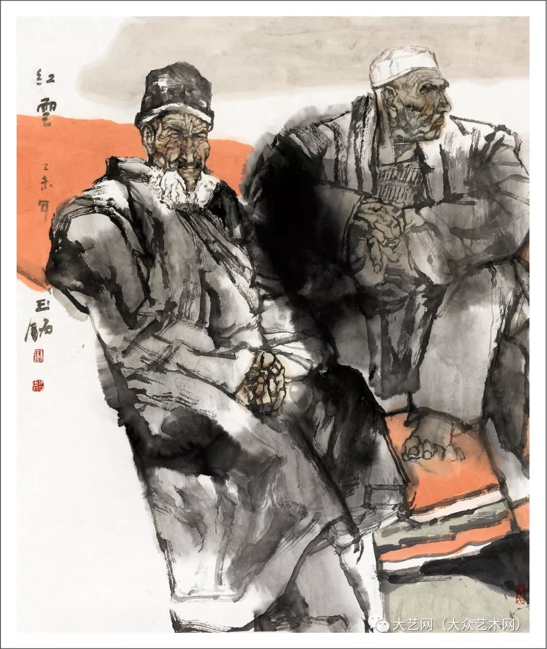水墨塑造与精神 —— 中国实力派现实主义军旅画家陈钰铭风情人物