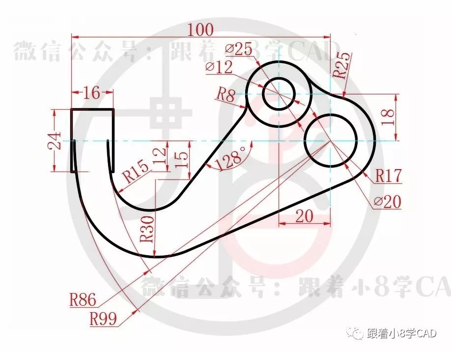 cad小练习走一波