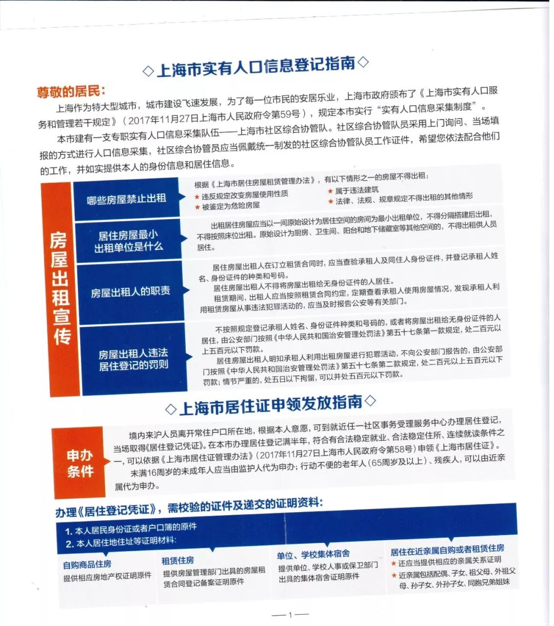 实有人口登记 上海实有人口登记流程_上海居住证上门核实不通过