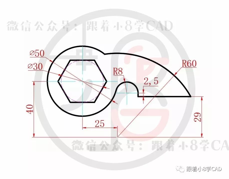 cad小练习走一波