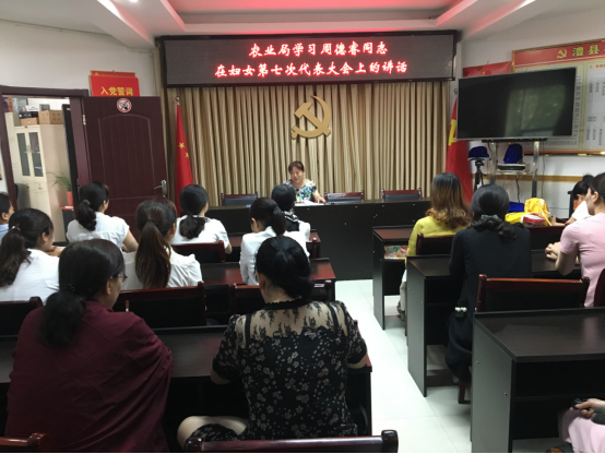 澧县农业局妇联集中学习贯彻周德睿的重要讲话精神 成人动漫av
