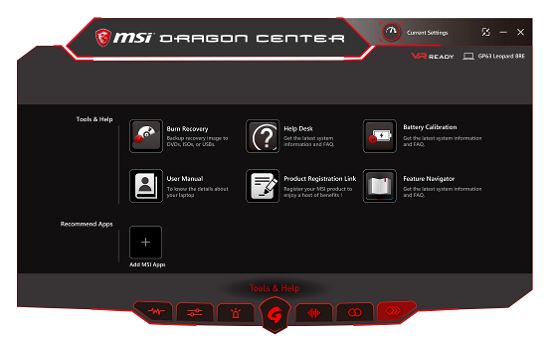 msi dragon dashboard 2.0 app