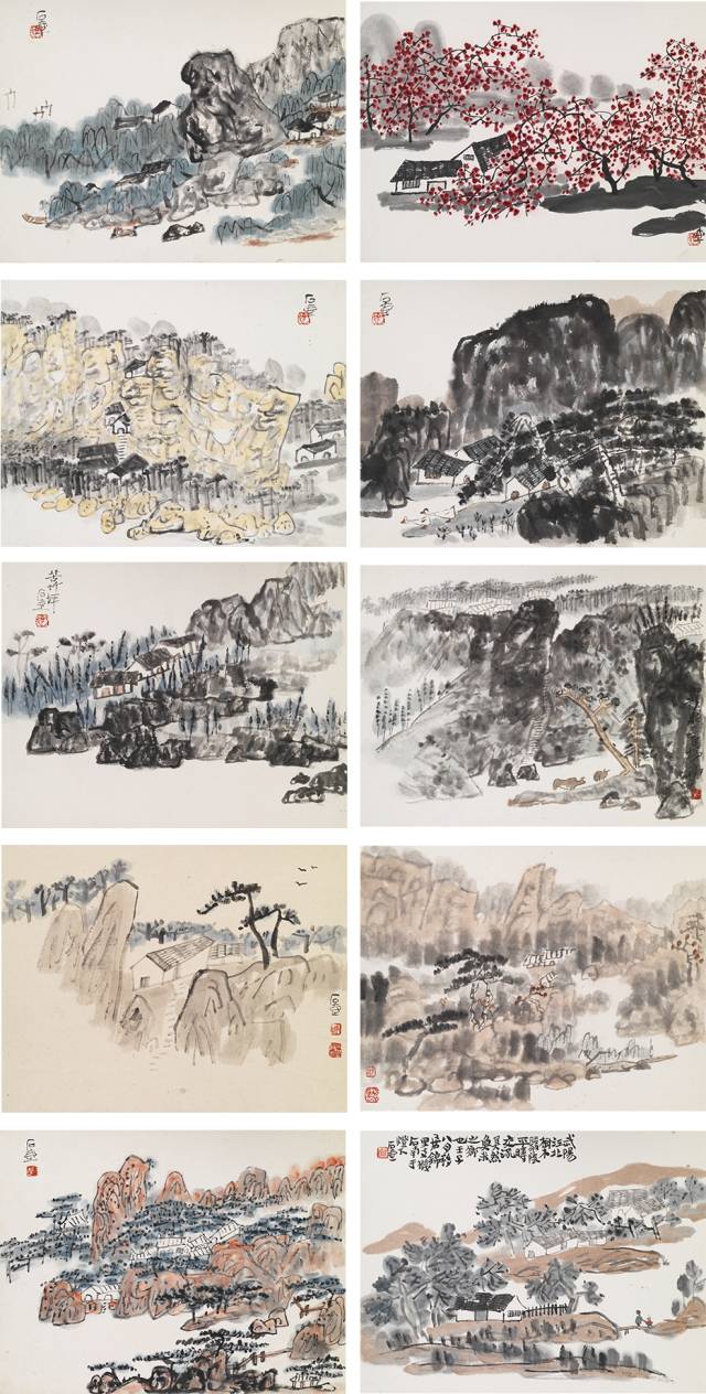 陈子庄(1913-1976) 山水小品荣昌陈子庄(1913-1976),自幼习画,早年在