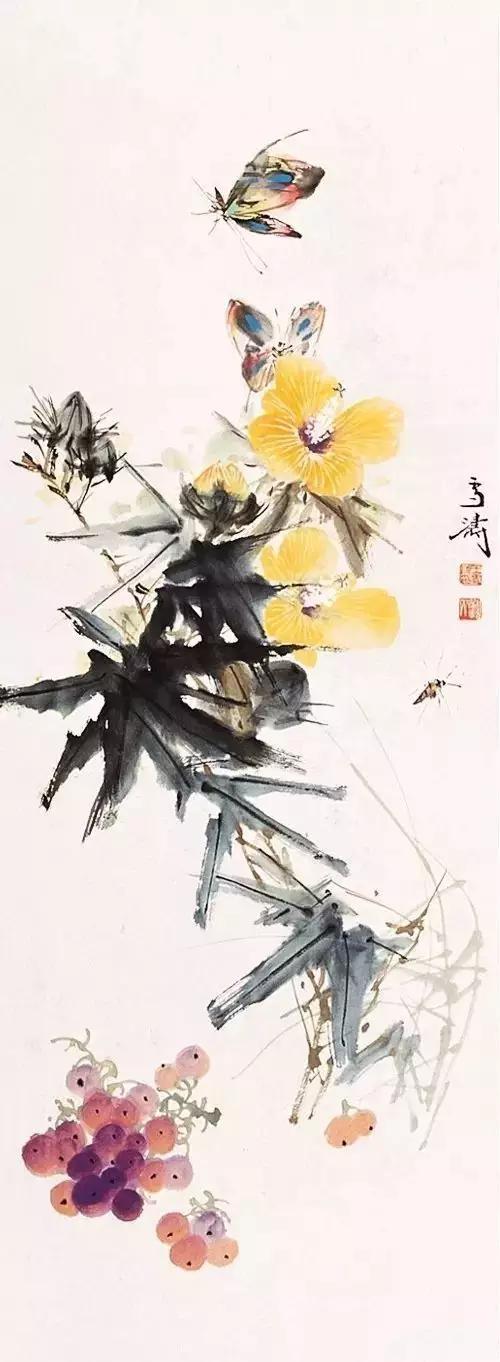 王雪涛(1903—1982),中国现代著名小写意花鸟画家.