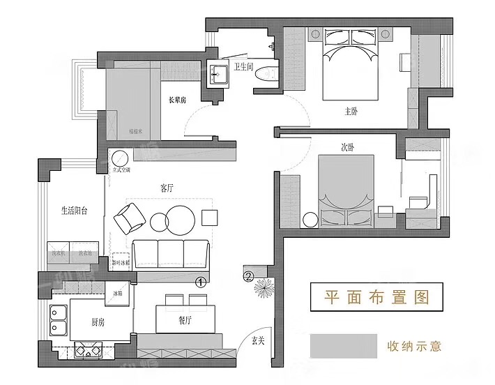 北欧小三房，实景比效果图还美~