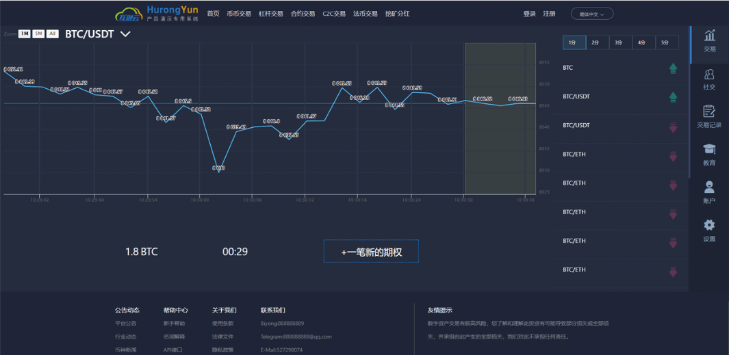 互融云 数币秒合约交易系半岛体育统开发：快速、便捷、无分摊、风险可控重磅来袭！(图5)