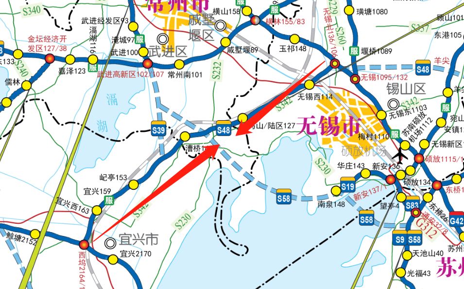 g40沪陕高速扬州南绕城段,s19通锡高速公路环太湖段2条高速路段的提速