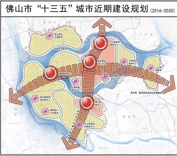 附:乐从镇街发展规划 在最新的城市规划中,虽然佛山新城仍是四大城市