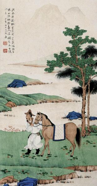张大千画马，精道经典_赵孟頫