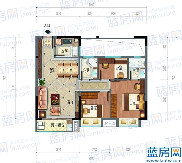 龙岩城发集团新作雅郡户型图一睹为快