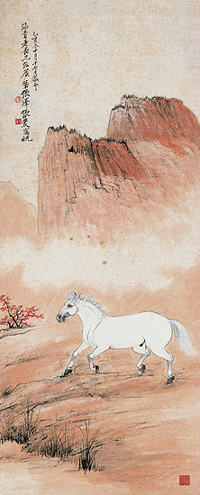 张大千画马，精道经典_赵孟頫