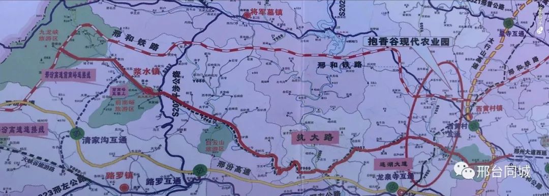 经守敬南路,百泉大道,西外环,s322邢和线,s202平涉线,抗大路,连湖路,s