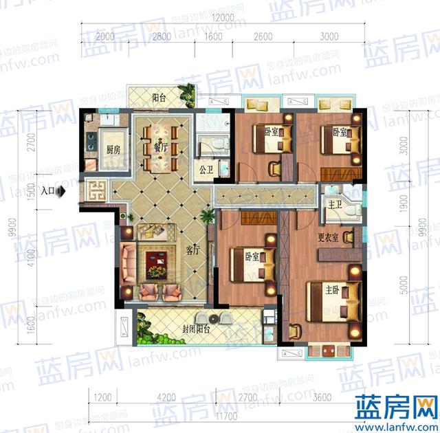 龙岩城发集团新作雅郡户型图一睹为快