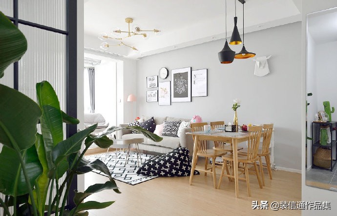 杭州装修80㎡网红ins风格住宅,在家随便凹个造型一拍就是风景!