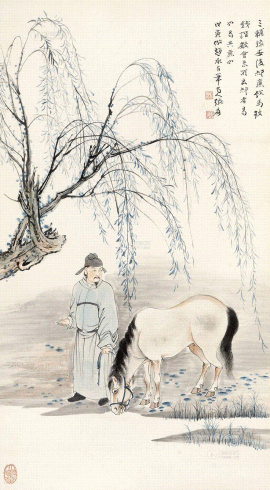 张大千画马，精道经典_赵孟頫