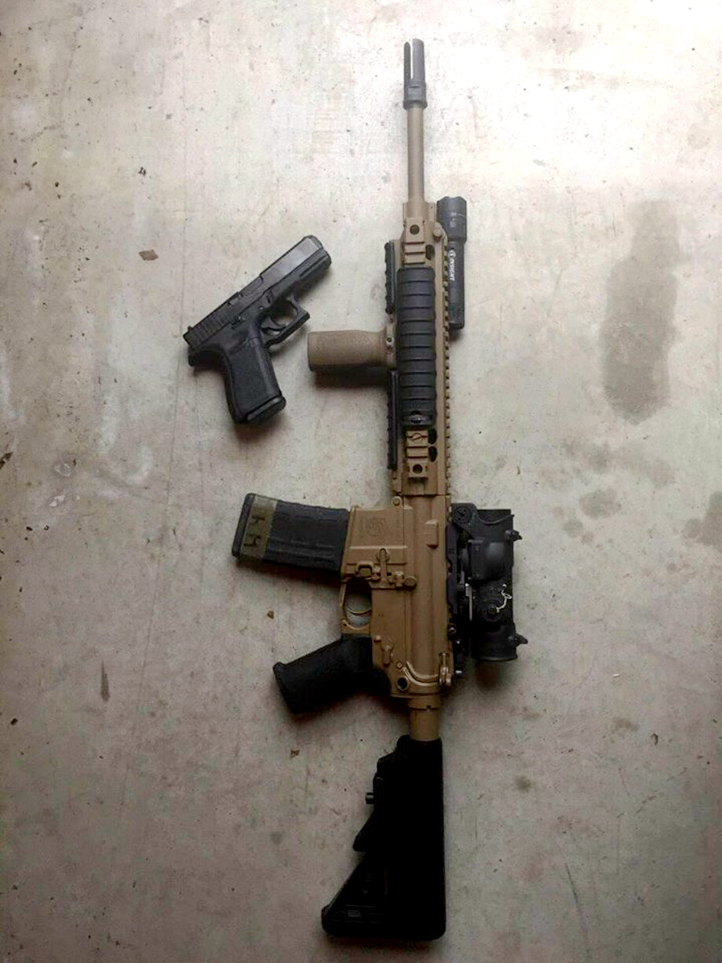 martin veillette"s hk sl8-4 kac sr-15 和 glock 19 gen 5 鲁格 10