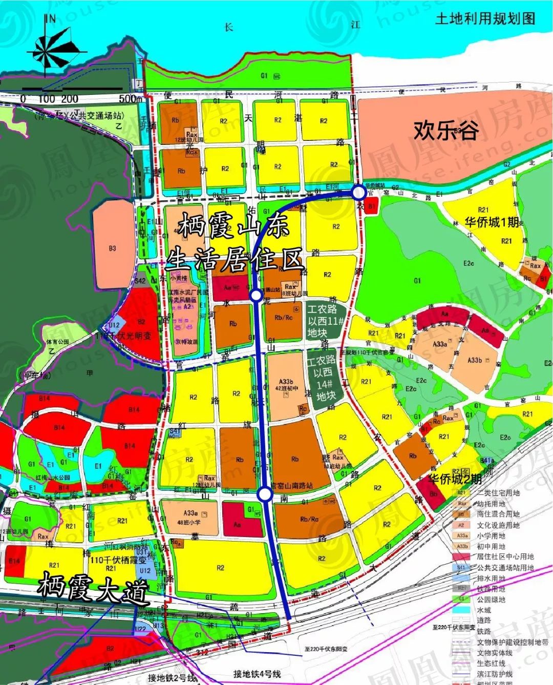 房产 正文  近日,南京土地储备中心申报了栖霞山东居住区两幅土地
