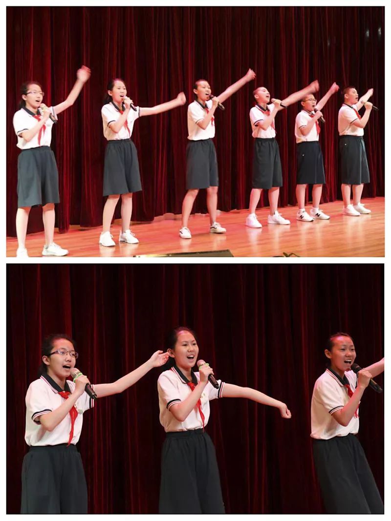 表演者:七年4班 苏格尔付芊祎,郭梓逸,崔琦雅,马岳,李佳儒同学表演者