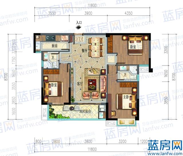 龙岩城发集团新作雅郡户型图一睹为快