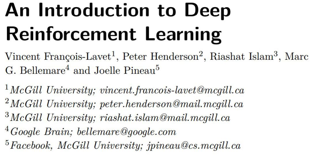 干货 140页 深度强化学习入门 pdf版下载