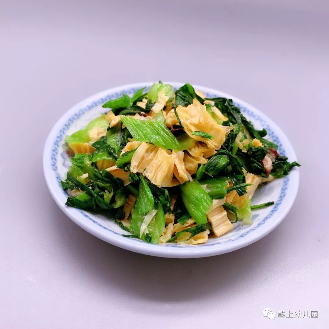 腐竹炒青菜
