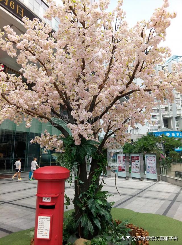 圣缘景观仿真樱花树|在樱花树下,美成宫崎骏的童话