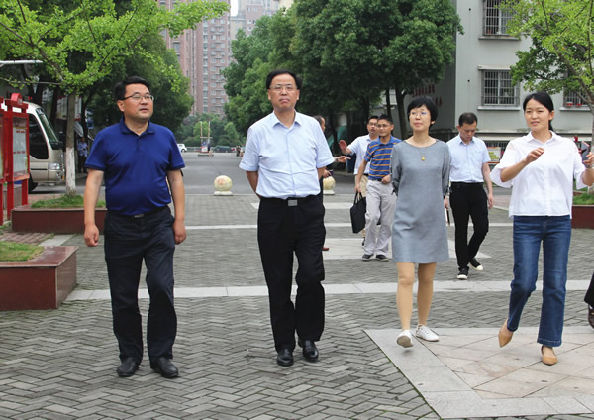 鸠江区委领导到清水街道调研各项工作