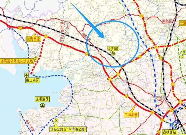 2018年5月21号,广东省发改委回复:经两省区协商,合浦至湛江铁路建设