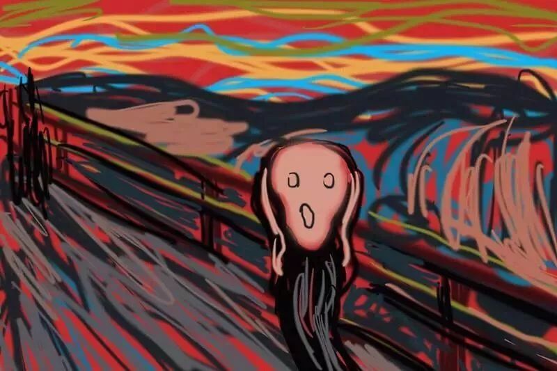 蒙克的《呐喊》"随着大众对美的追求,艺术创作越来越贴近生活,直击