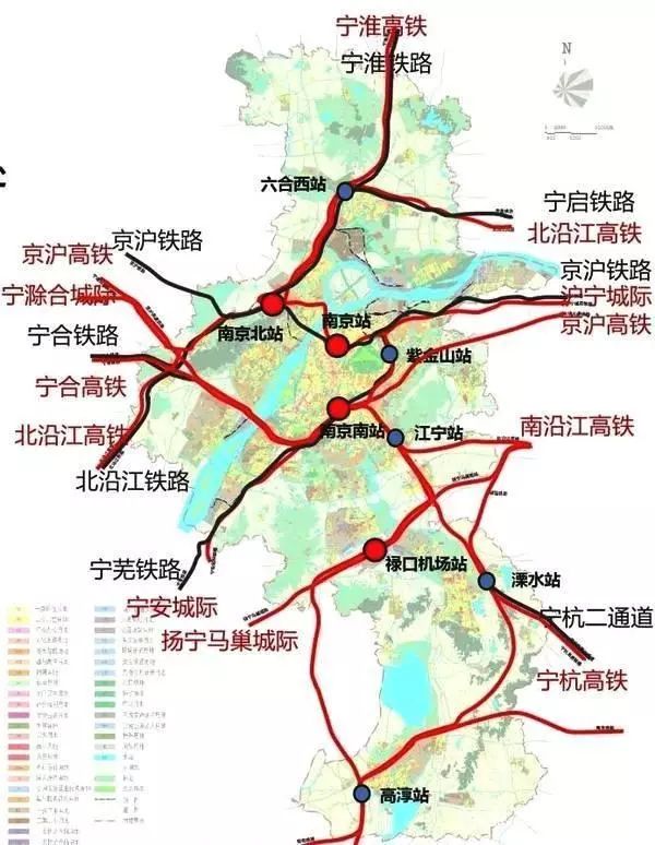 青连铁路 连淮扬镇铁路,连盐铁路 宁仪城际轨道,宁扬城际轨道 宁淮